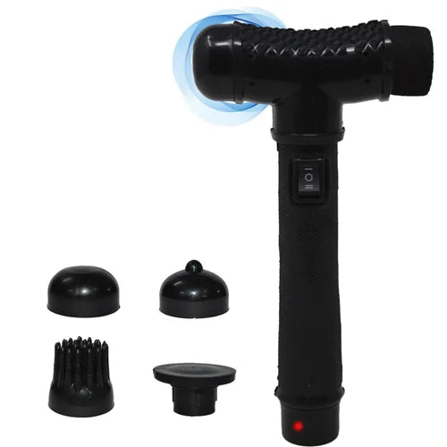 Indian Rechargeable Body Massage Gun Facial Gun Massager 4 Heads, 2 Speed