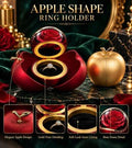 Luxury Apple-Shaped Ring Holder Box