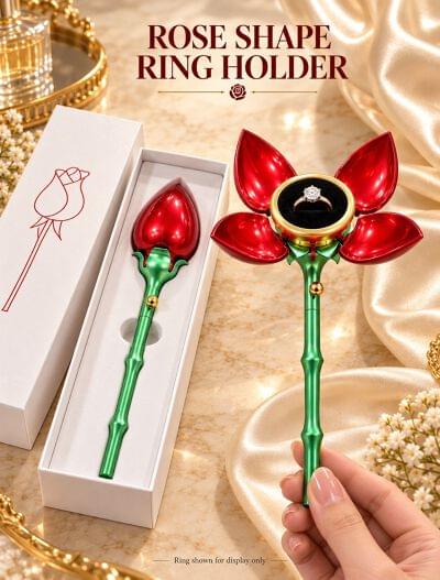 Rose Shape Ring Holder