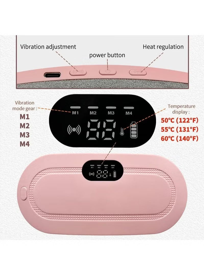 Cordless heating pad for menstrual relief