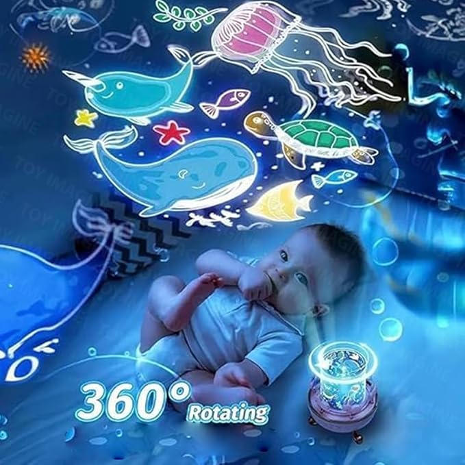 Bunny's Carousel Rotating LED Night Light