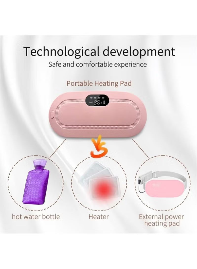 Cordless heating pad for menstrual relief