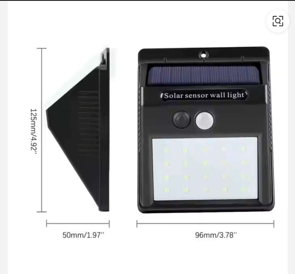 100 led solar sensor light