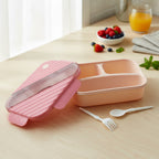 Plastic 3 Compartment Lunch Box For Kids