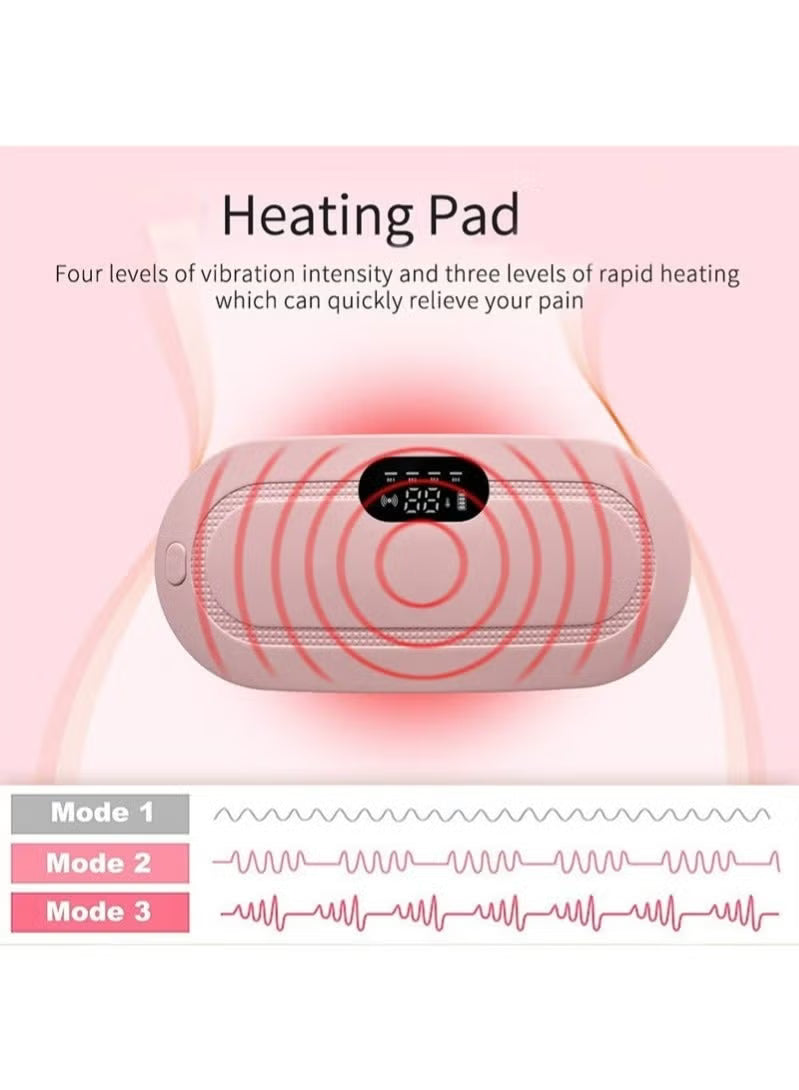 Cordless heating pad for menstrual relief