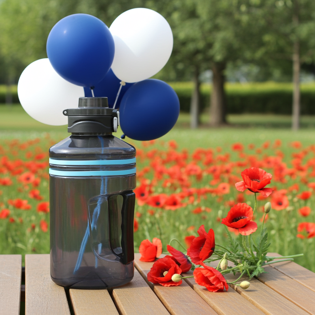 Large Square Gallon Style Water Bottle With Handle 1500 Ml